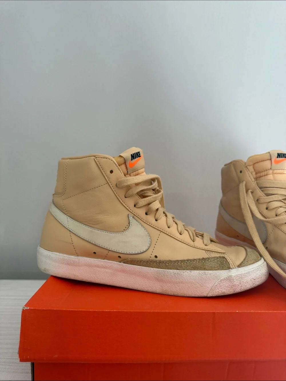 Nike Women’s High-Top Sneakers in Yellowish Color